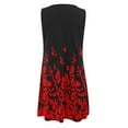 thumbnail image 5 of Sundresses for Women Casual Summer - Dresses for Women Casual Summer Floral Printed Tank Sleeveless Dress Hollow V-Neck Swing A Line Beach Mini Sundress, 5 of 5