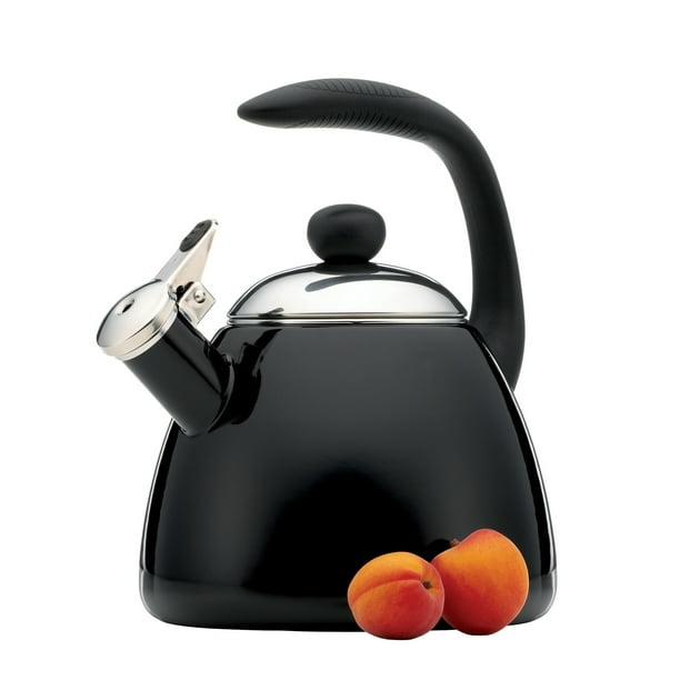 Farberware Bella Tea Kettle, Black, 2.5 Quart