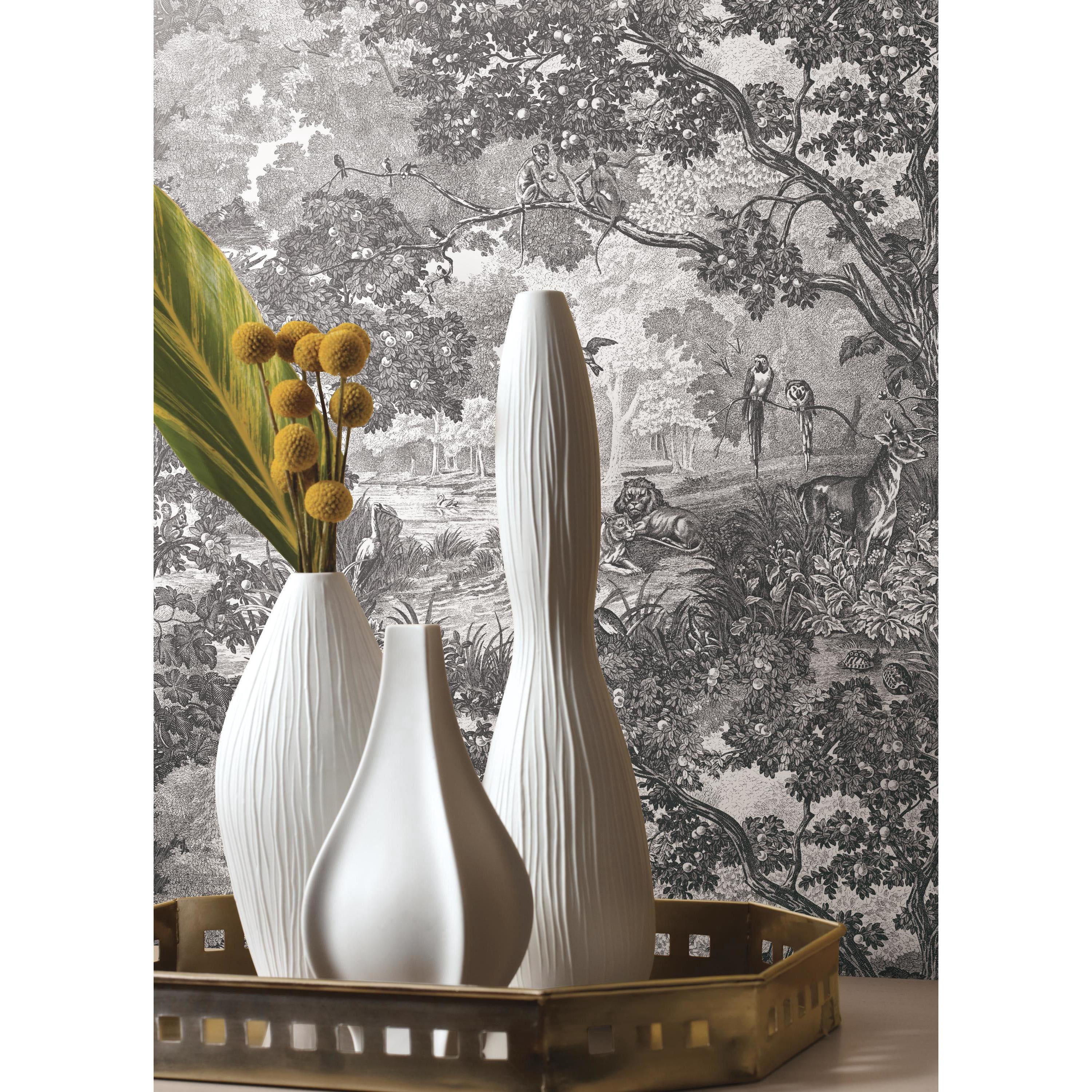Jungle Toile Peel and Stick Wallpaper