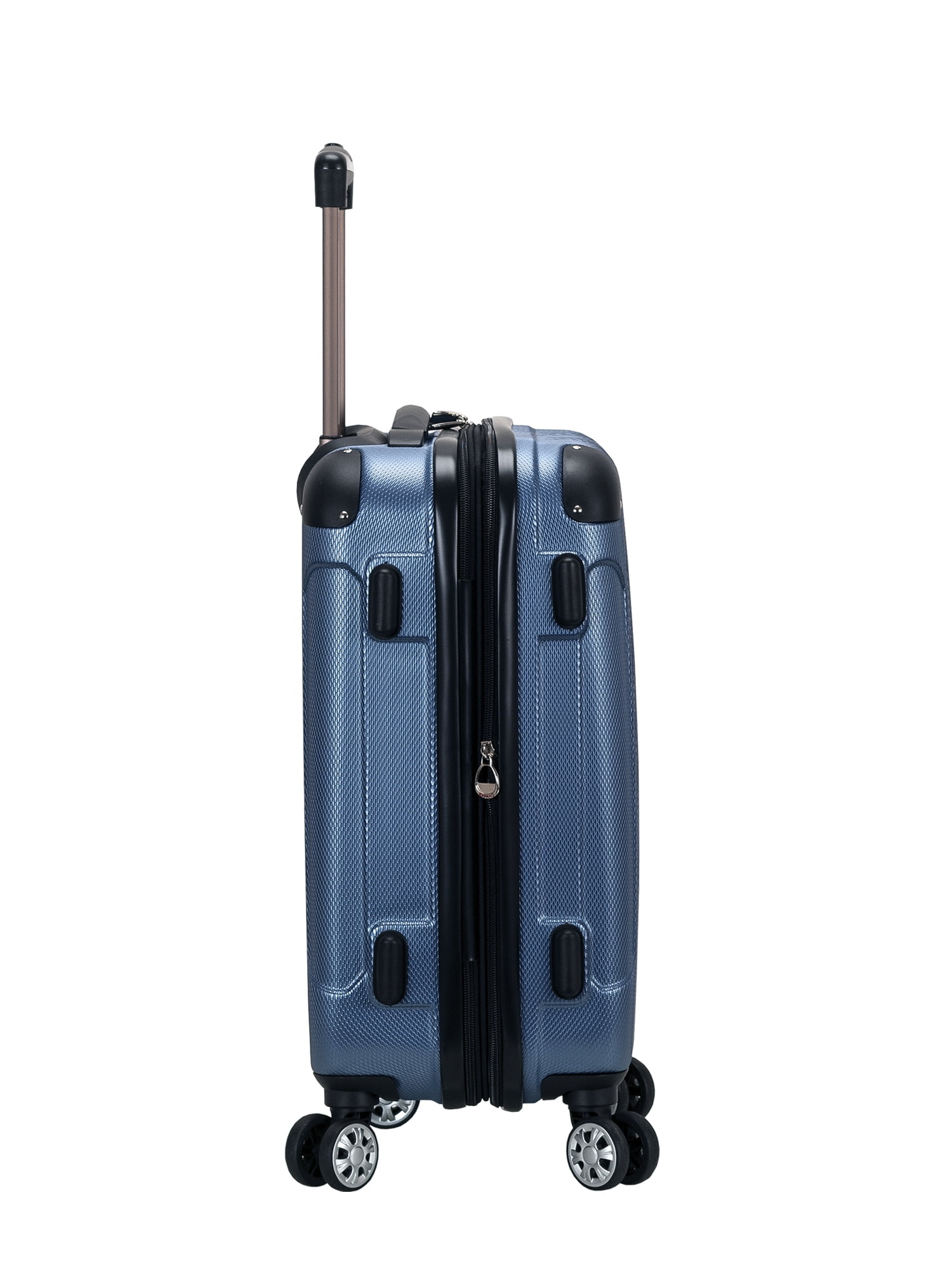 rockland sonic 3pc abs luggage set