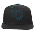thumbnail image 2 of Youth Black Jacksonville Jaguars Team Color Pop Flatbrim Snapback Hat, 2 of 3