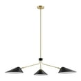 thumbnail image 3 of Modway Journey 3-Light 14" Arm Pendant in Black, 3 of 8