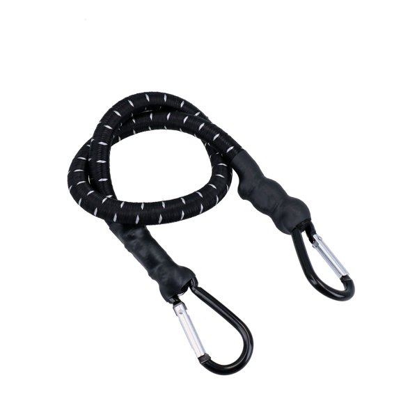 24" Bungee Rope With Carabina Hooks Cords Shock Elastic Clips TE922