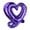 Purple, variant on Giyblacko Valentine's Day Balloon Decoration Love Aluminum Film Balloons Valentine's Day Heart Balloons Decoration