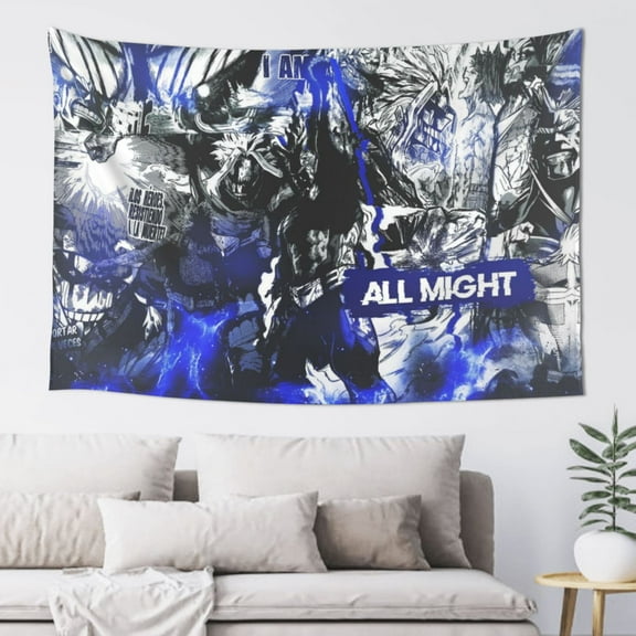 My Hero Academia All Might Tapestry Wall Hanging Home Decoration Wall Blanket Dormitory Living Room Bedroom Backdrop Poster( 60x40inch)