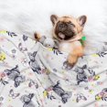 thumbnail image 3 of Naloa Rabbit And Butterfly Dog Blanket, 3 Sizes Cat Blanket for Indoor Cats Large Medium Small Dog Gifts-Medium, 3 of 8