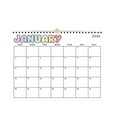 thumbnail image 2 of Wzzjkit Calendar 2026 - Includes January 2026 to December 2026 - 12 Monthly Wall Calendar 2026, Sturdy Double Coil Binding Large Wall Calendar, 2 of 5