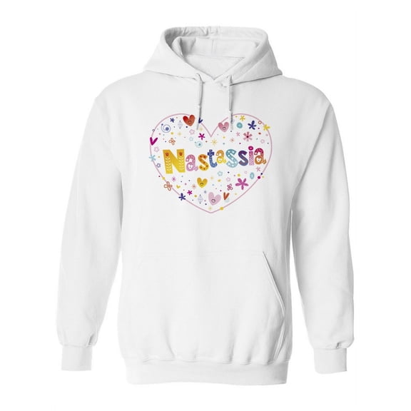 Colorful Name "nastassia" Hoodie Women -Image by Shutterstock, Female XX-Large