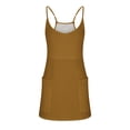 thumbnail image 7 of Uheoun Womens Tennis Dress Workout Mini Dress with Shorts Sleeveless Spaghetti Straps Golf Athletic Dresses, 7 of 7