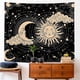 thumbnail image 4 of Tapiz de sol y luna Tapiz estético sol luna tapiz negro oscuro espiritual tapices decoración de la pared colgante de la habitación compatible con dormitorio, sala de estar (51 & quot;x59 & quot; Afortunado Sencillez, 4 of 5