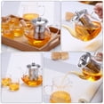thumbnail image 4 of Miangastore 1 Set of Glass Tea Pot Handheld Tea Kettle Home Teapot Glass Tea Kettle Kitchen Teapot, 4 of 8