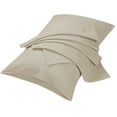 thumbnail image 1 of Unique Bargains 2pcs Pillowcases Soft Microfiber,No Wrinkle,Standard, Khaki Pillow Case Cover, 1 of 10