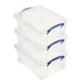 thumbnail image 1 of Really Useful Box 9L Storage Container with Lid & Clip Lock Handle (3 Pack), 1 of 9