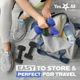 thumbnail image 6 of Yes4All Neoprene Coated Dumbbells Hand Weight Sets of 2, Arm Weights For Women - Multiple Weight Options with 15 Colors - Vivid Dark Blue 12LBS, 6 of 8