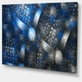 thumbnail image 1 of Designart - Cellule de Cristal Bleu Foncé Texture Acier - Impression sur Toile Abstraite Surdimensionnée, 1 of 1