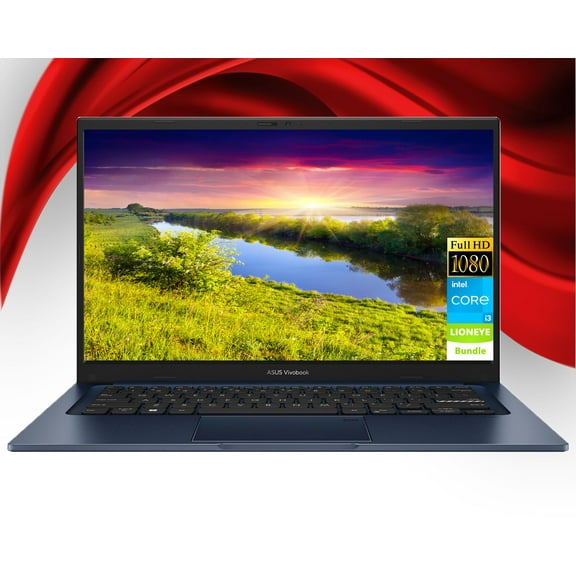 ASUS Laptop Computer, 14'' FHD Display Vivobook Laptops, Intel Core i3-1215U, 16GB RAM 1TB SSD, Webcam, Bluetooth, Wi-Fi 6E, Windows 11 Pro, Blue, Ready for College Student and Daily Work Life
