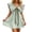 C-Green503, variant on Summer Dress Womens Flounce Dresses Flutter Sleeve Flowy A Line Mini Dress V Neck Sweet Stylish Dresses