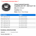 thumbnail image 2 of Timing Crankshaft Sprocket - Compatible with 1997 - 2000 Ford F-150 1998 1999, 2 of 2