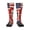 1 Black, variant on America British Flag Knee High Socks for Women Long Leg Warmers Socks