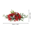thumbnail image 2 of Unique Bargains 1 Pc Women's Reusable Simulated Flowers Hair Clips Comb for Parties Red Polyester Fabric Iron, 2 of 4