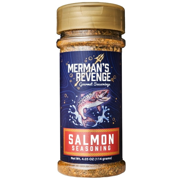 Merman’s Revenge Salmon Seasoning, 4.05 oz, Shaker