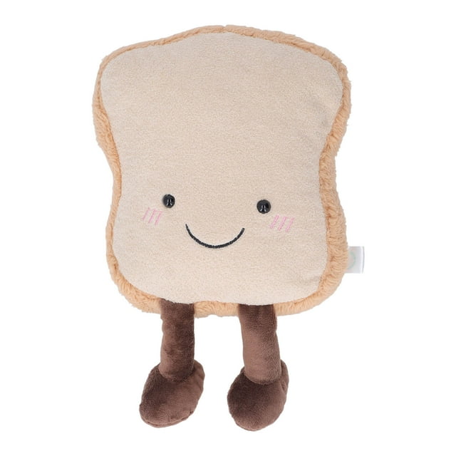 Juguete de peluche de comida para niños, suave, de algodón PP, divertido y lindo pan relleno, almohada, regalo de cumpleaños, decoración del hogar, pan