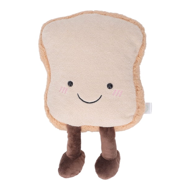 Juguete de peluche de comida para niños, suave, de algodón PP, divertido y lindo pan relleno, almohada, regalo de cumpleaños, decoración del hogar, pan