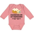 thumbnail image 3 of Inktastic 1st Hanukkah Childs Dreidel Boys or Girls Long Sleeve Baby Bodysuit, 3 of 5