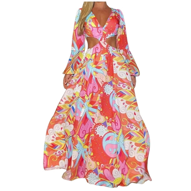 El vestido estampado sexy irregular de bolsillo suelto informal de talla grande de invierno para mujer de la moda Fridja yut1228
