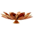 thumbnail image 4 of Indian Art Villa Exquisite Diya - Silver & Gold Copper Plated, Lotus Design, 7.6" Width, Black Gift Box, 4 of 5