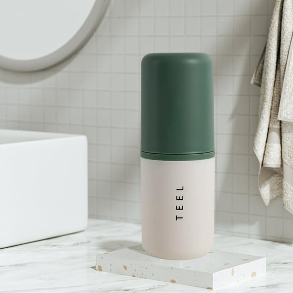 Miogawg Travel Toothbrush Cup, Portable Toothbrush Case With Cover And Rinse Cup, Toothpaste Storage Container For School, Camping, Business Trip, Bathroom