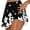 Black, variant on IROINID Womens Summer Pleated Tennis Skirts Athletic Stretchy Short Yoga Fake Two Piece Trouser Skirt Shorts Black L