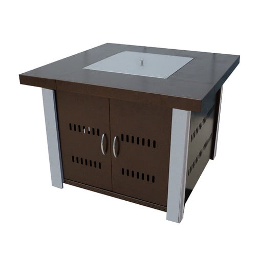 Hiland Firepit Hammered Bronze and Stainless Steel Finish by AZ Patio Heaters