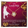 thumbnail image 3 of To My Wife Happy Ever After Infinity Knot Necklace Message Card, 3 of 17
