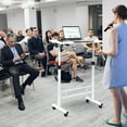 thumbnail image 4 of Chak’s Choice Adjustable height mobile computer desk, suitable for small spaces, with wheels, rollable, home office study gaming desk, white, 4 of 5