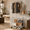 Grey-1 bag, variant on Laundry Cart With Basket Hanging Rack Sorter Wheels Shelf