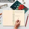 thumbnail image 4 of FORMRS 1-Subject Spiral Notebook 8" x 5" College Ruled 60 Refillable Sheet A5 Hard Cover, 2 Pack, Christmas Poinsettia, 4 of 7