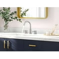 thumbnail image 4 of 8" 2 Handle Brushed Nickel Widespread Bathroom Faucets for Sink 3 Hole, Faucet for Bathroom Sink with Pop Up Drain and cUPC Lead-Free Faucet Supply Hose - Chromium Plating, 4 of 5