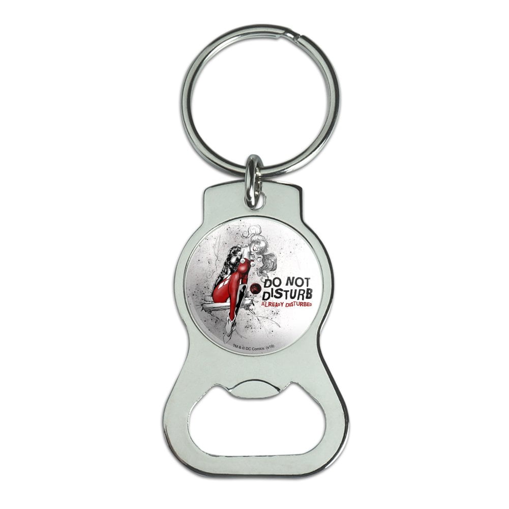 Harley Quinn Already Disturbed Keychain with Bottle Cap Opener ...