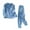 Blue, variant on CYRBOKO Boys Thermal Sets, Long Sleeve Fall Cotton Elastic Waist Pajama Sets Blue Size 10-12 T