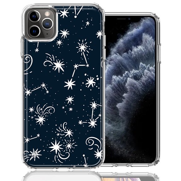 MUNDAZE For Apple iPhone 11 Pro Stargazing Design Double Layer Phone Case Cover