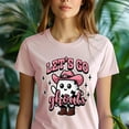 thumbnail image 5 of Let's Go Ghouls Shirt Pink Cowgirl Ghost Halloween Western Graphic Tee, Natural, Size S, 5 of 6