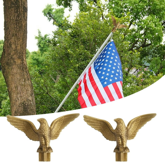 YAOMOBB Flag Pole Head Ornament Eagle Flag Pole Topper Non deformed Independence Day Yard Decor
