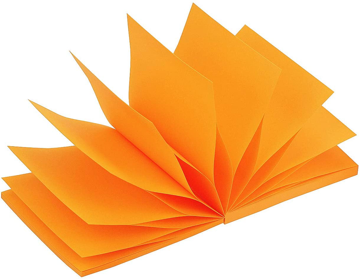 Rose & Green 12 Pads 100 Sheets/Pad Sticky Notes 3x3 Orange Yellow Pink Self-Stick Notes in 6 Neon Colors Blue 