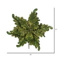 thumbnail image 2 of Vickerman 17" Lime Pearl Glitter Poinsettia Artificial Christmas Stem, 3 per Bag, 2 of 3