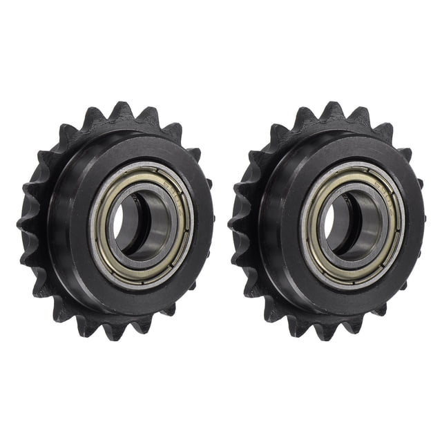 Rodillo Cadena Tensor Unique Bargains Rueda Dentada Diámetro 12mm Paso 1/4' 20 Dientes C45 Acero Carbono 2uds