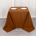 thumbnail image 5 of Efavormart 90" Cinnamon Brown Wholesale Linens Polyester Square Linen Tablecloth for Kitchen Dining Catering Wedding Birthday Party Events, 5 of 11