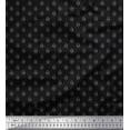 thumbnail image 1 of Soimoi Black Velvet Fabric Artistic Geometric Print Fabric by the Yard 58 Inch Wide, 1 of 3
