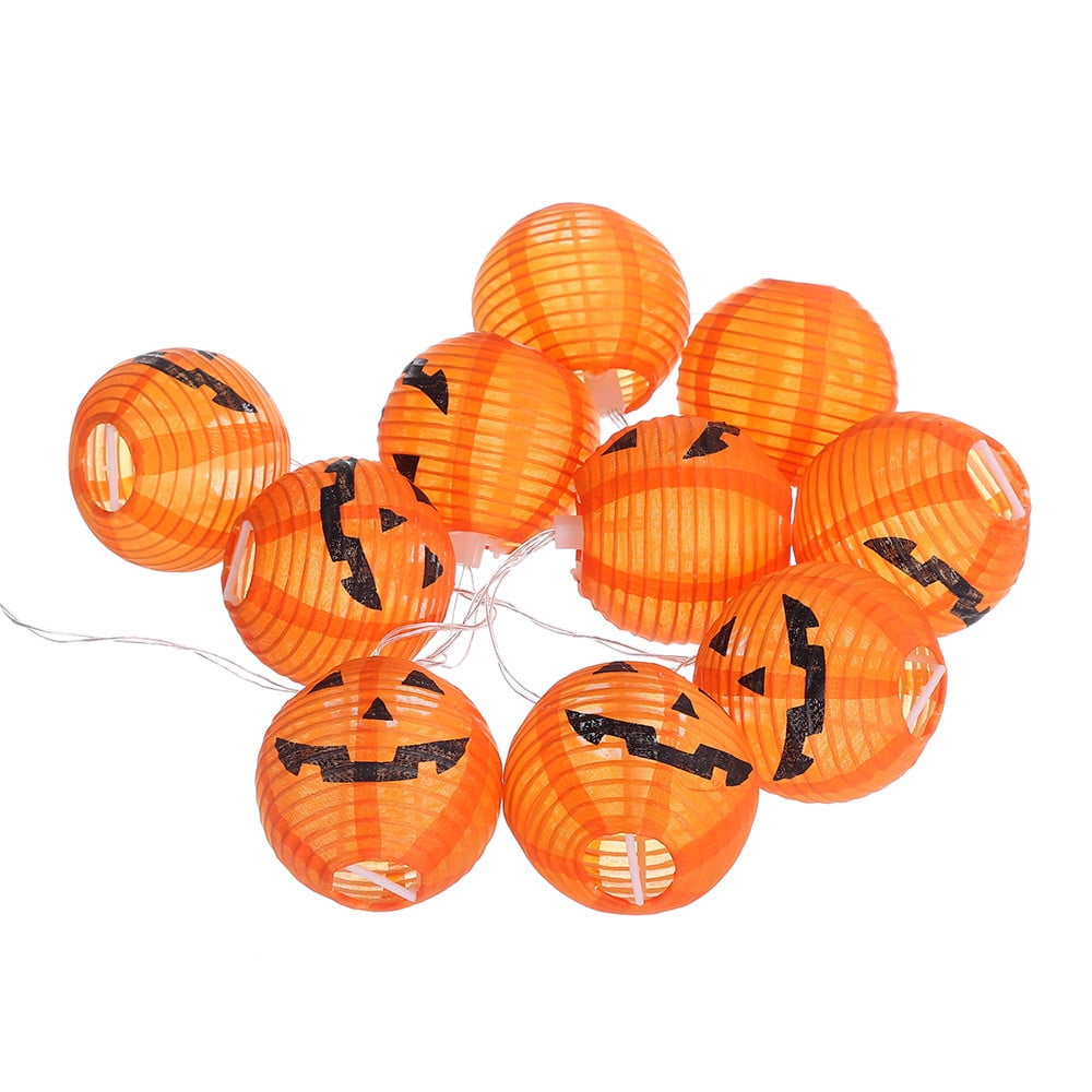 Pumpkin String Lights Halloween Decoration Lights With 10 LED Beads