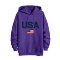 thumbnail image 5 of Hvogkswy Drawstring Hooded Sweatshirt for Men USA Graphic Long Sleeve Pullover Hoodies Fashion Fall Oversized Sweatshirts with Kangaroo Pocket, 5 of 6